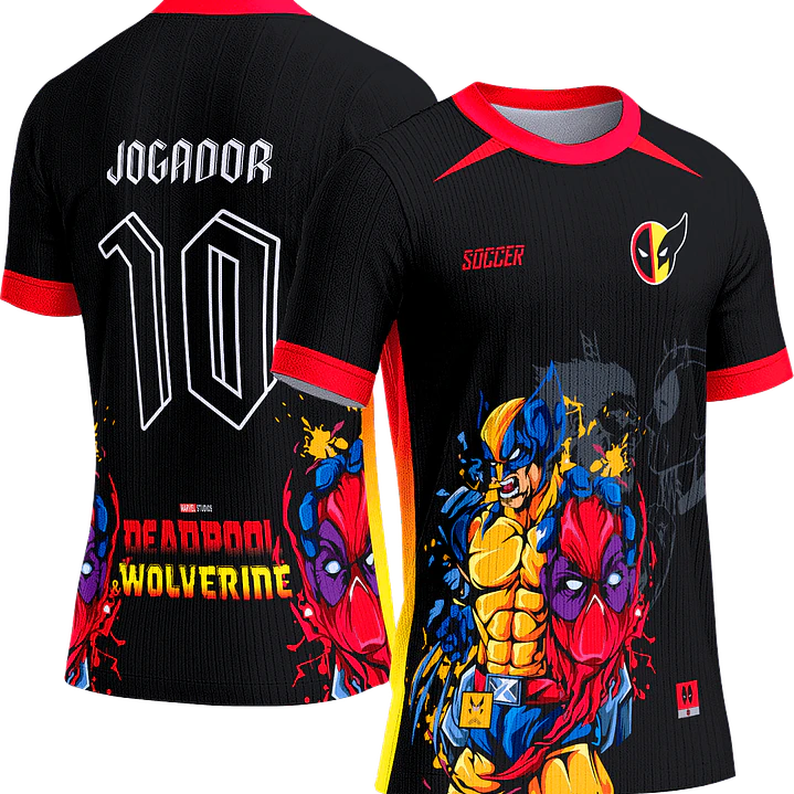 Arte Vetor Camisa Interclasse 476 Deadpool x Wolverine 1