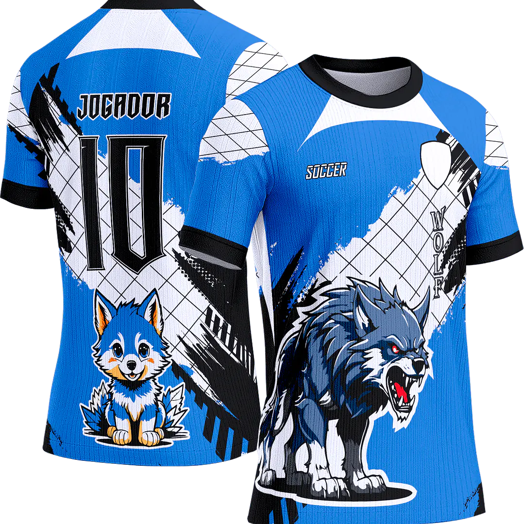 Arte Vetor Camisa Interclasse 481 Lobo 1