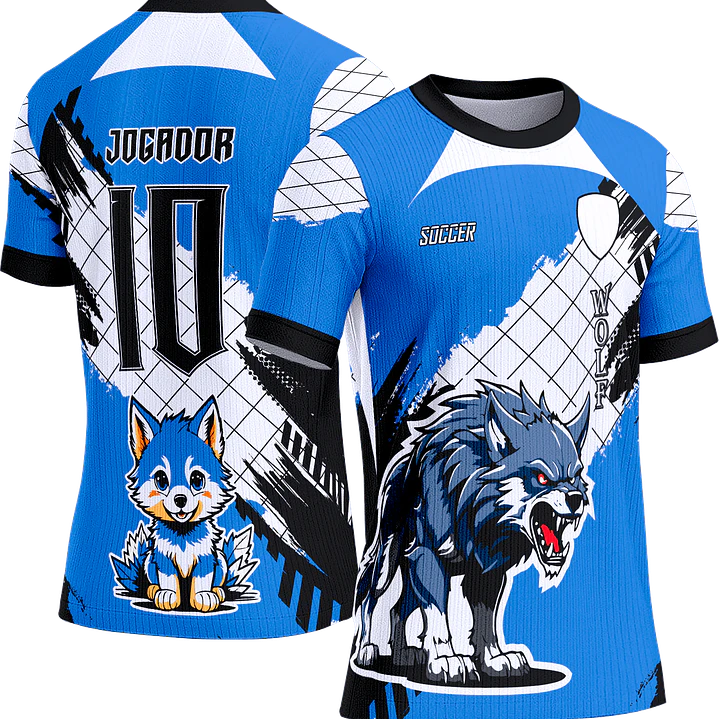 Arte Vetor Camisa Interclasse 481 Lobo 1