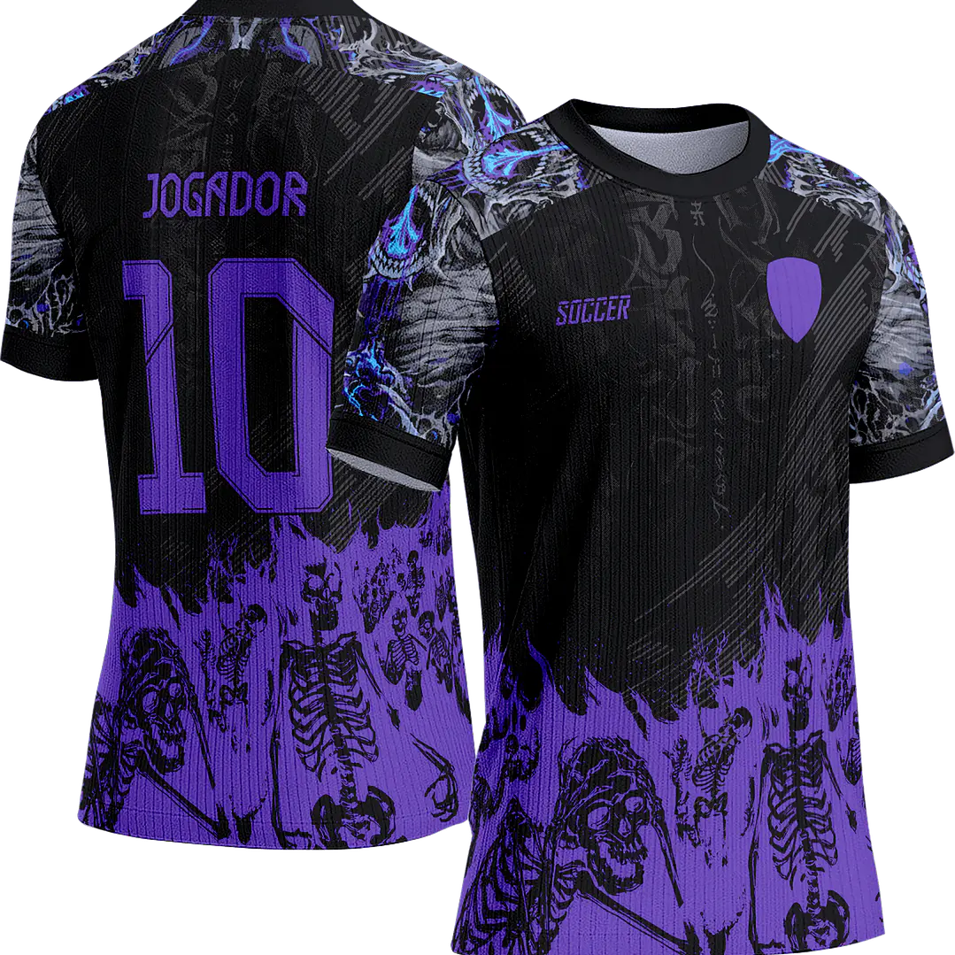 Arte Vetor Camisa Interclasse 554 Esqueleto 1