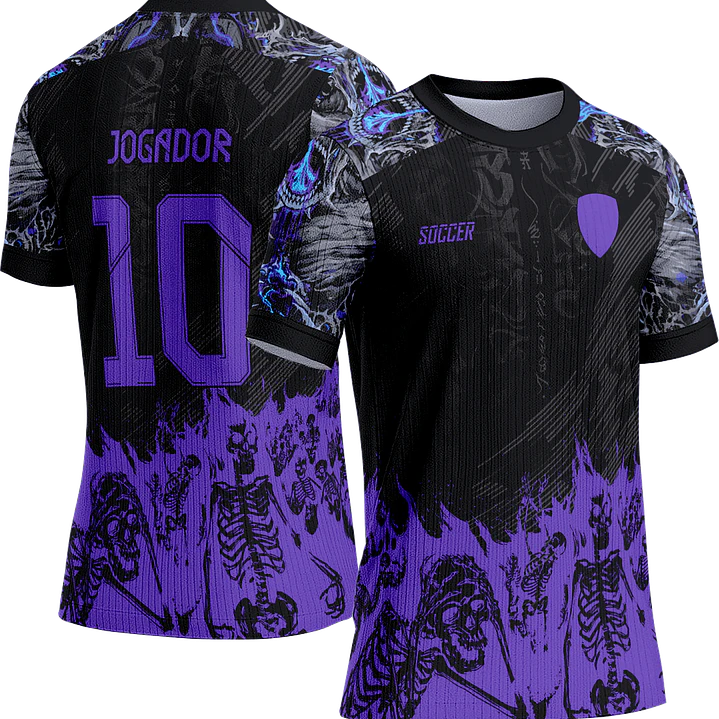 Arte Vetor Camisa Interclasse 554 Esqueleto 1