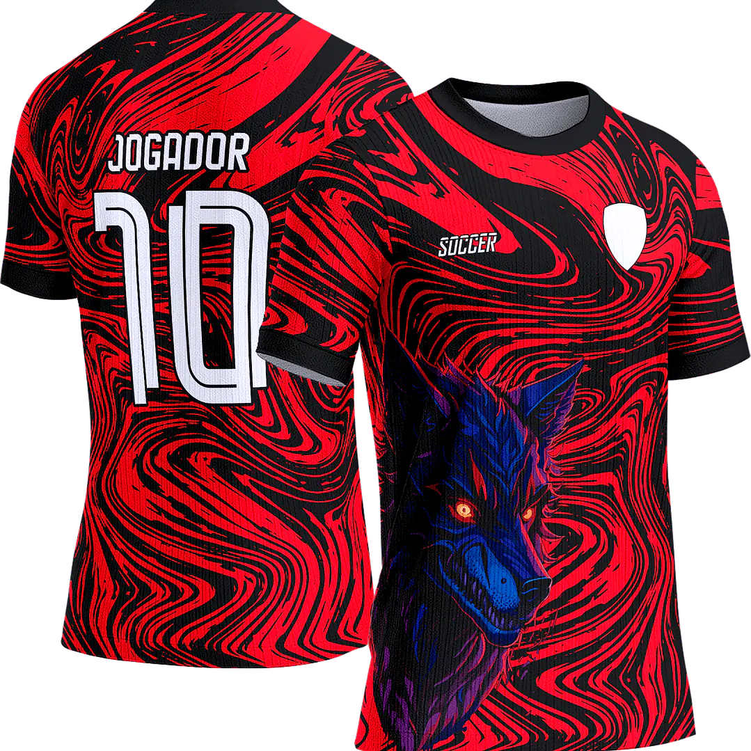 Arte Vetor Camisa Interclasse 568 Lobo 1