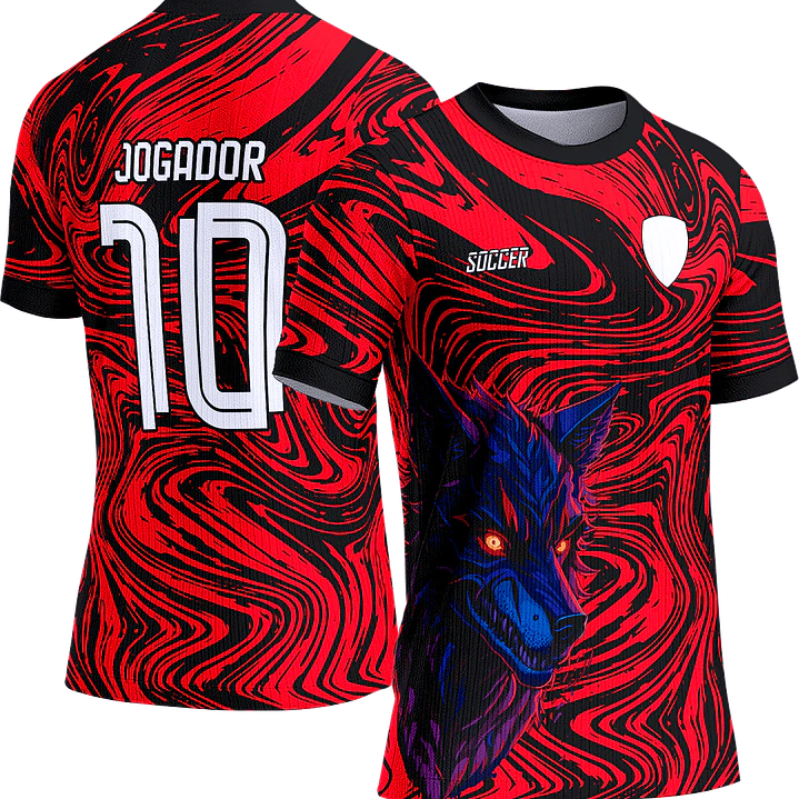 Arte Vetor Camisa Interclasse 568 Lobo 1