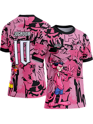 Arte Vetor Camisa Interclasse 578 Pantera Cor de Rosa