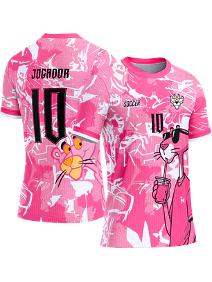 Arte Vetor Camisa Interclasse 615 Pantera Cor de Rosa