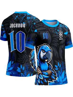 Arte Vetor Camisa Interclasse 618 Arara Azul
