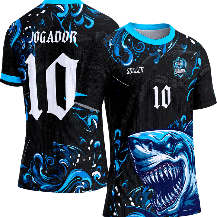Arte Vetor Camisa Interclasse 649 Tubarão 1