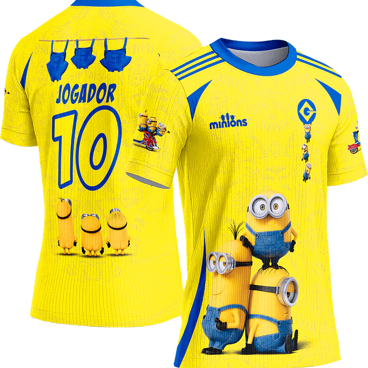 Arte Vetor Camisa Interclasse 654 Minions 1