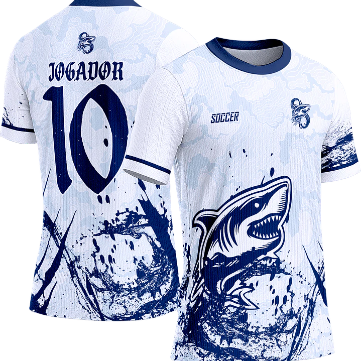 Arte Vetor Camisa Interclasse 666 Tubarão 1