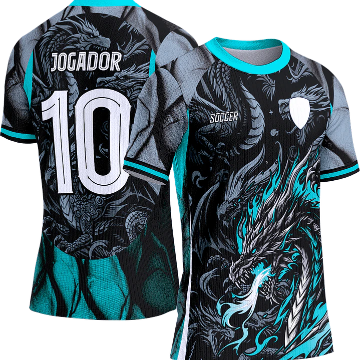 Arte Vetor Camisa Interclasse 682 Dragão 1
