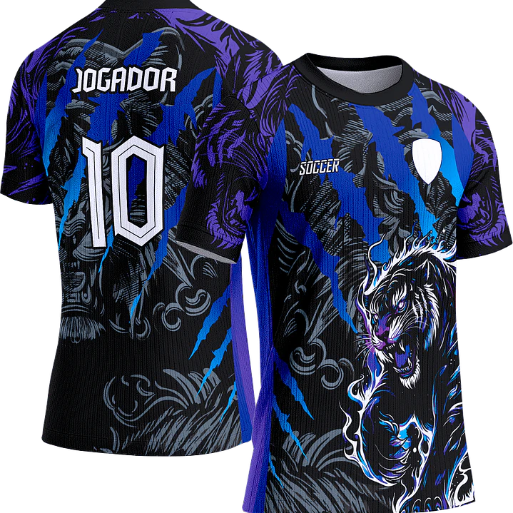 Arte Vetor Camisa Interclasse 697 Tigre 1