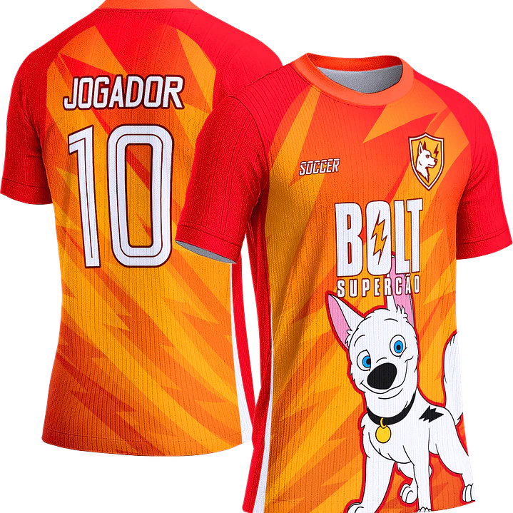 Arte Vetor Camisa Interclasse 704 Bolt Supercão 1