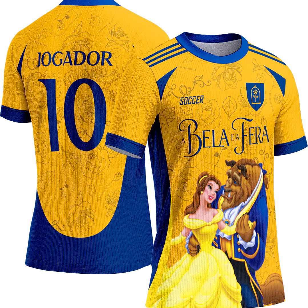 Arte Vetor Camisa Interclasse 709 A Bela e a Fera 1