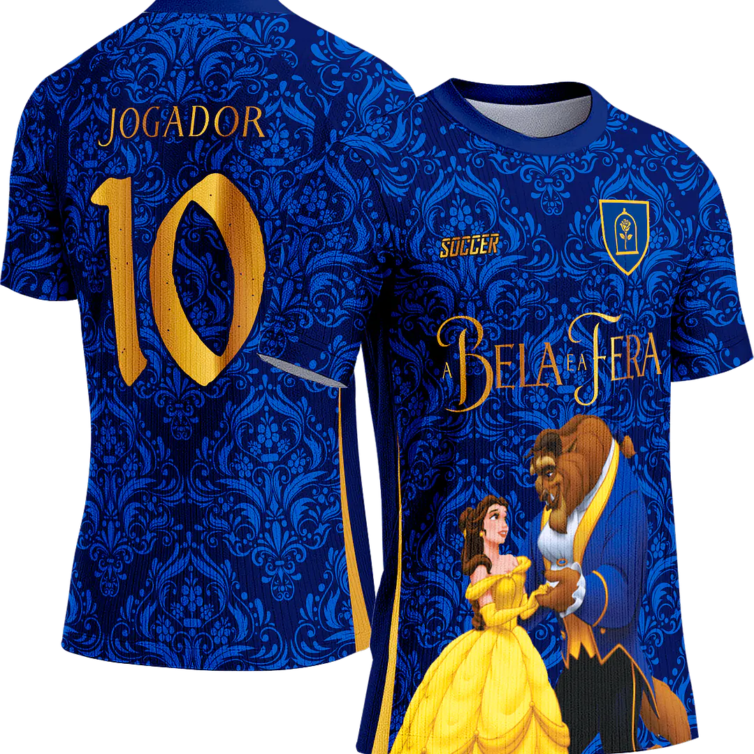Arte Vetor Camisa Interclasse 717 A Bela e a Fera 1