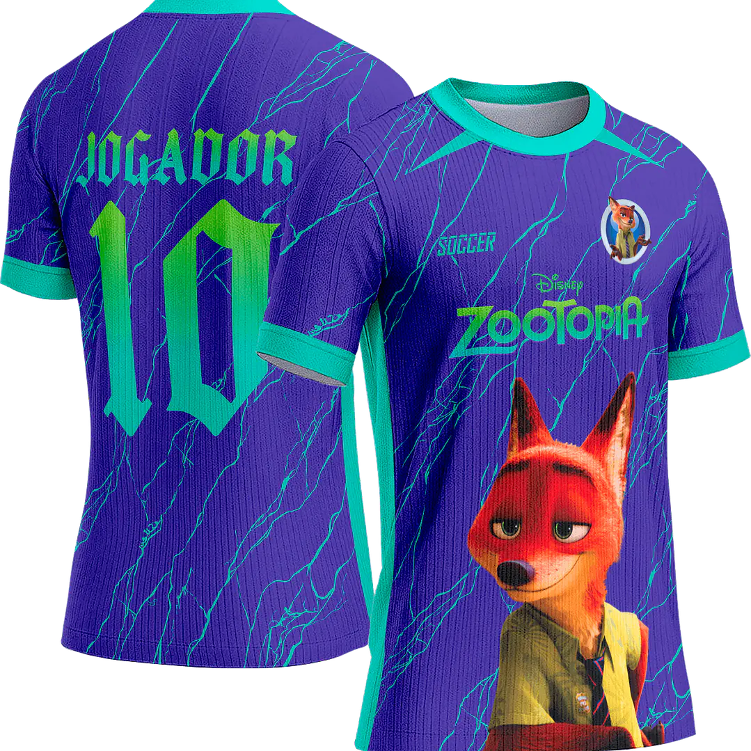 Arte Vetor Camisa Interclasse 732 Zootopia 1