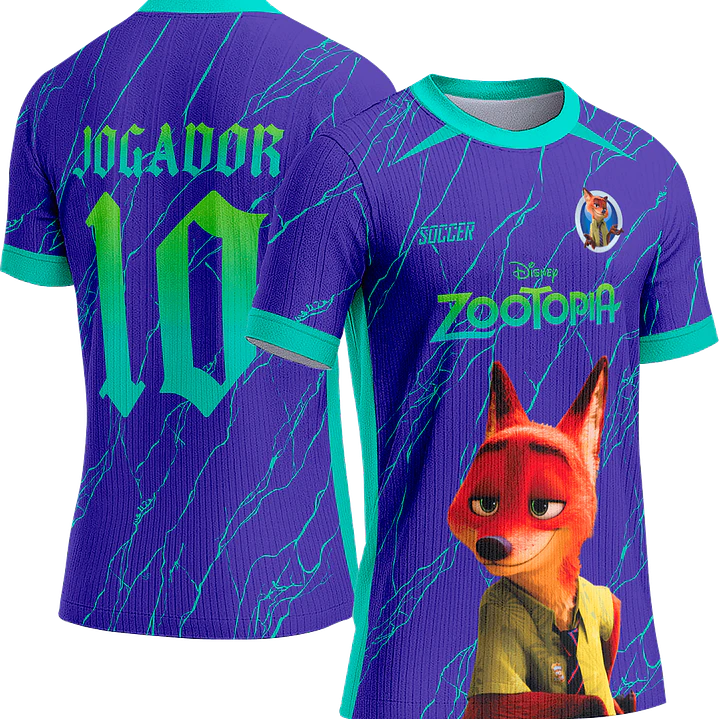Arte Vetor Camisa Interclasse 732 Zootopia 1