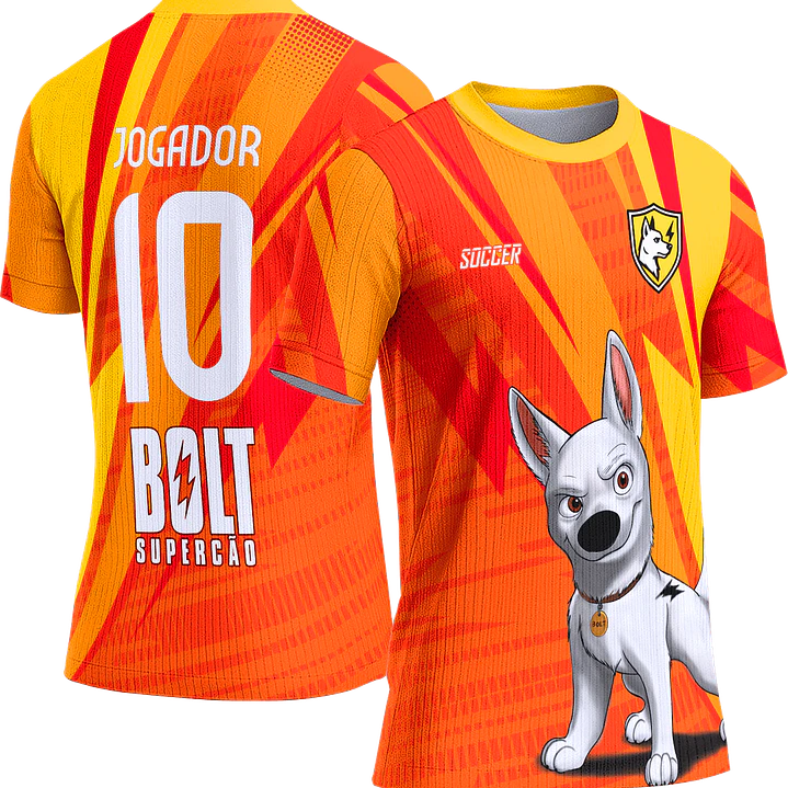 Arte Vetor Camisa Interclasse 735 Bolt Supercão 1