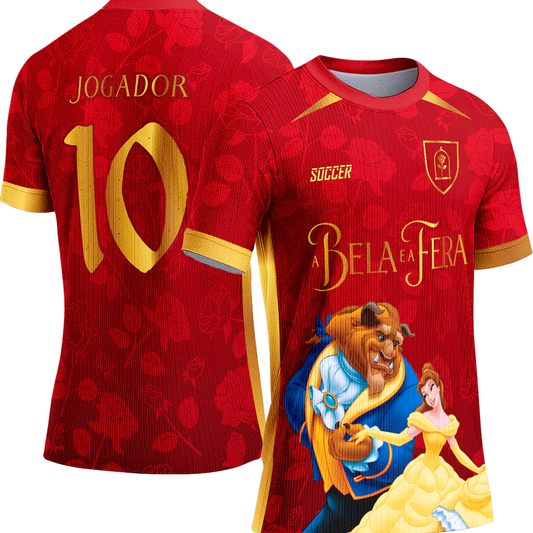 Arte Vetor Camisa Interclasse 738 A Bela e a Fera 1