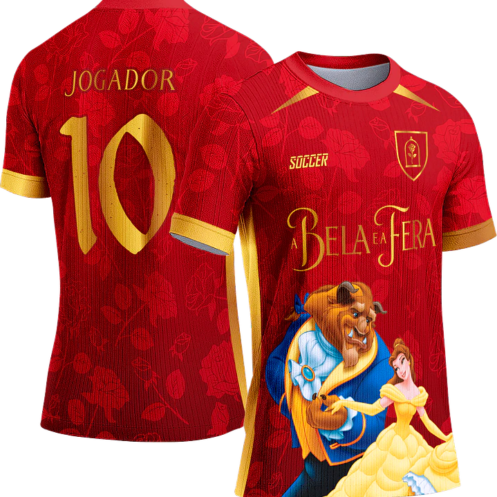 Arte Vetor Camisa Interclasse 738 A Bela e a Fera 1