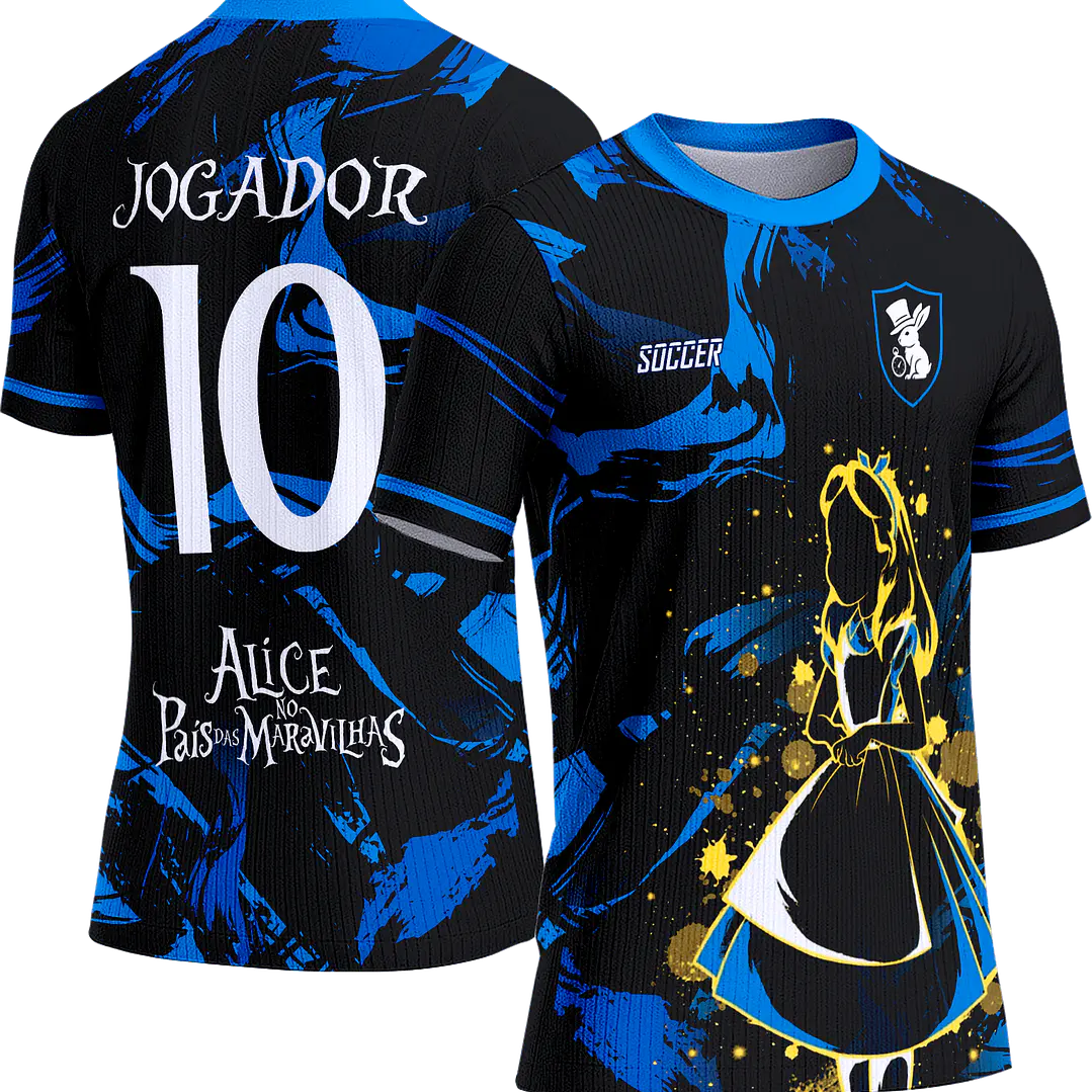 Arte Vetor Camisa Interclasse 743 Alice no País das Maravilhas 1