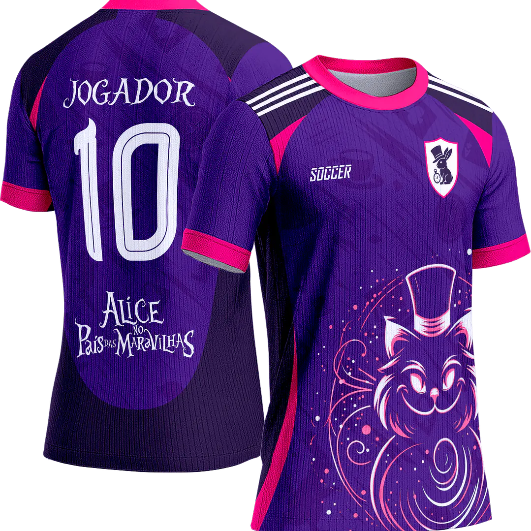 Arte Vetor Camisa Interclasse 746 Alice no País das Maravilhas 1