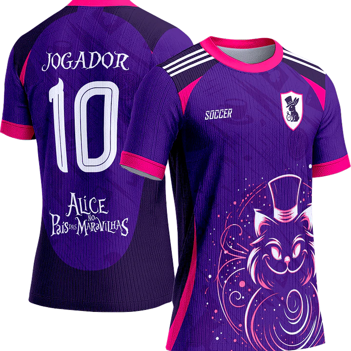 Arte Vetor Camisa Interclasse 746 Alice no País das Maravilhas 1