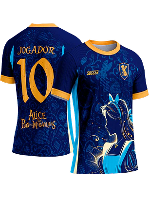 Arte Vetor Camisa Interclasse 755 Alice no País das Maravilhas