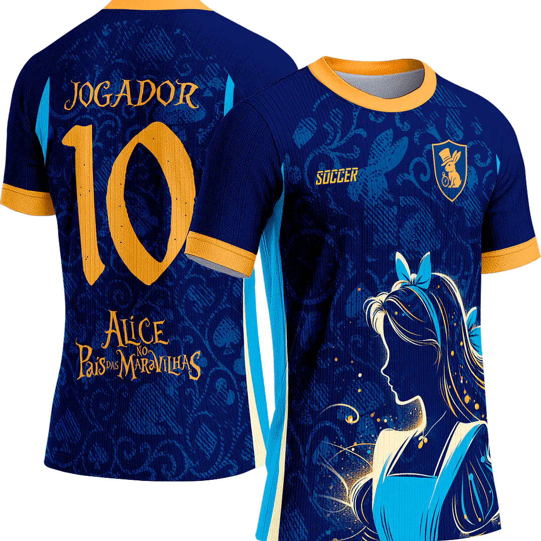 Arte Vetor Camisa Interclasse 755 Alice no País das Maravilhas 1