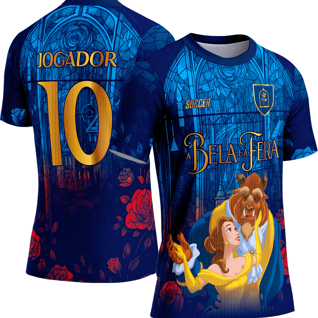 Arte Vetor Camisa Interclasse 759 A Bela e a Fera 1