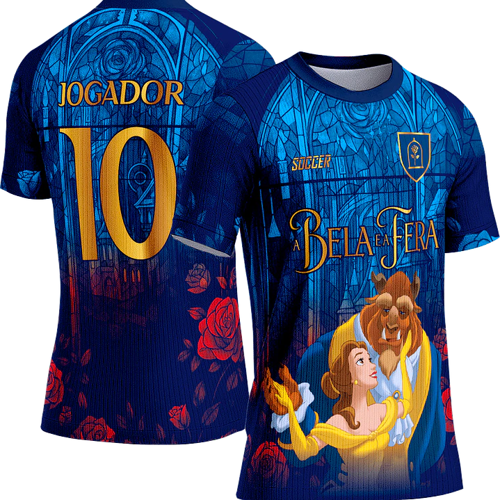 Arte Vetor Camisa Interclasse 759 A Bela e a Fera 1