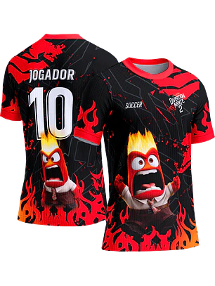 Arte Vetor Camisa Interclasse 762 Divertidamente Raiva
