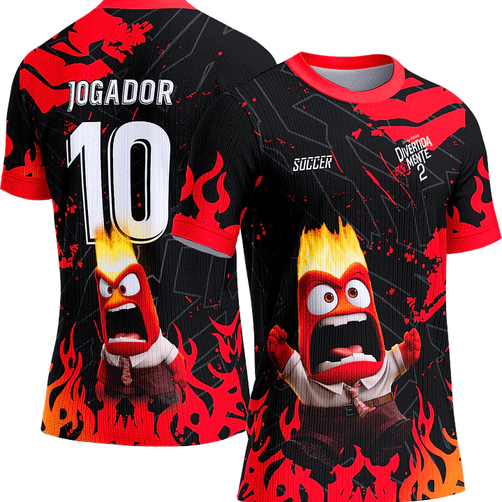Arte Vetor Camisa Interclasse 762 Divertidamente Raiva 1