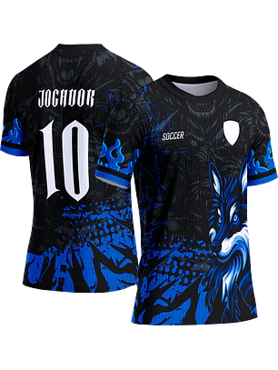 Arte Vetor Camisa Interclasse 763 Lobo Azul