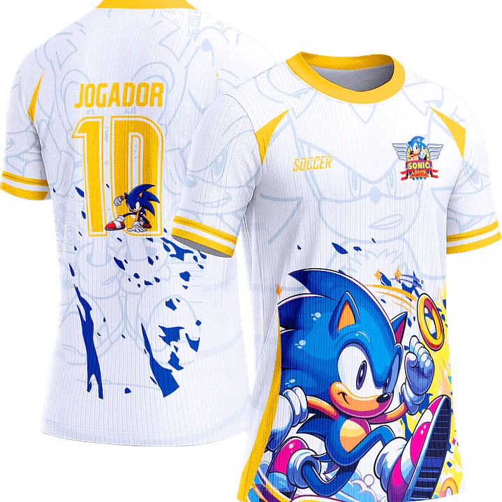 Arte Vetor Camisa Interclasse 766 Sonic 1