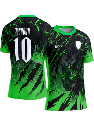 Arte Vetor Camisa Interclasse 768 Pantera Verde