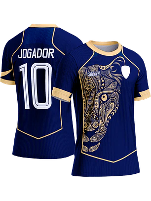 Arte Vetor Camisa Interclasse 775 Leopardo Dourado