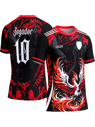 Arte Vetor Camisa Interclasse 779 Fenix Vermelha