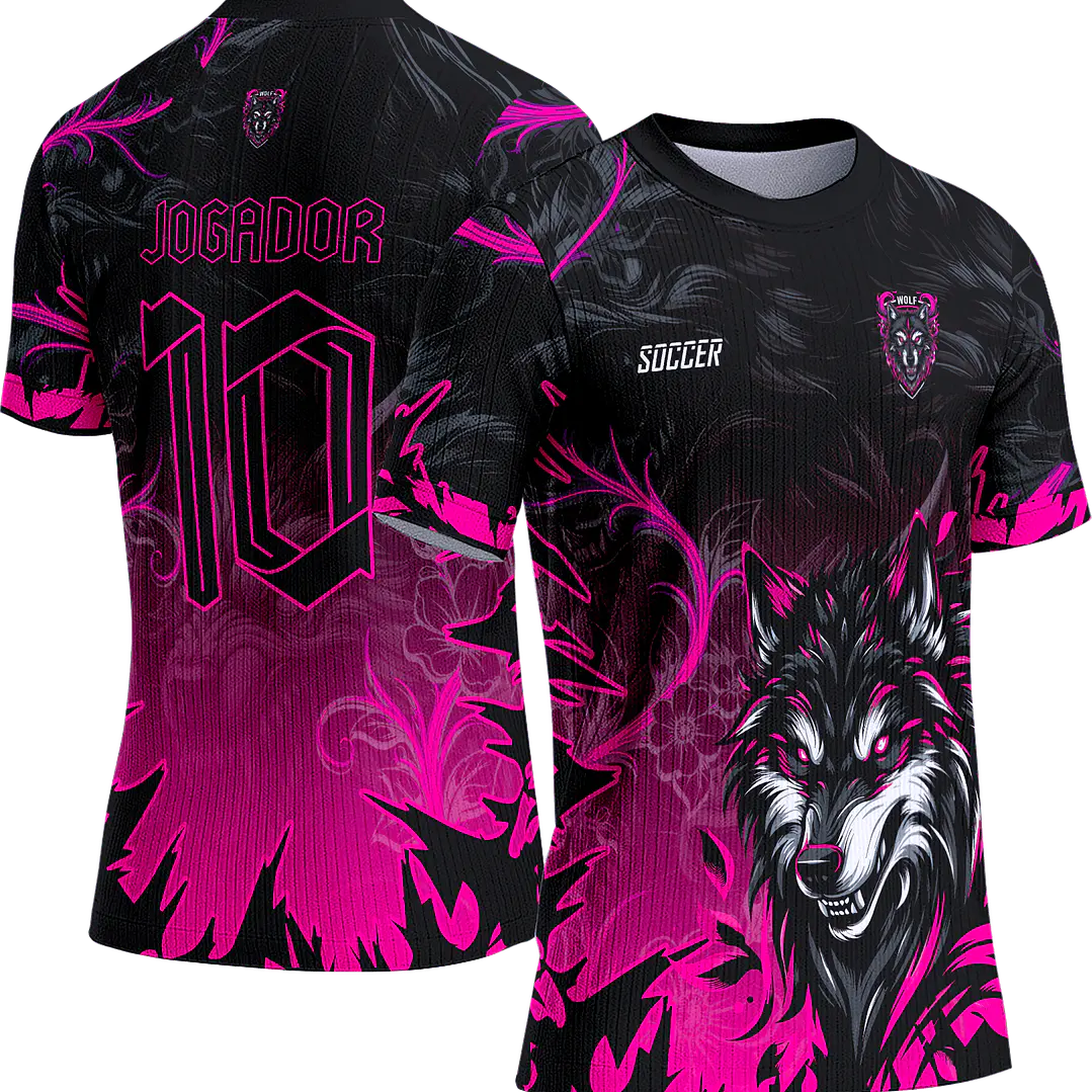 Arte Vetor Camisa Interclasse 781 Raposa Rosa 1