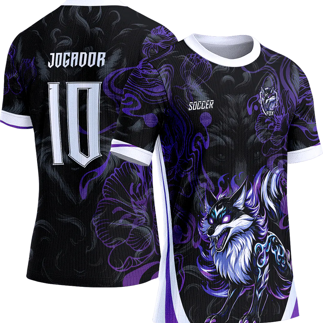 Arte Vetor Camisa Interclasse 786 Raposa Roxa 1