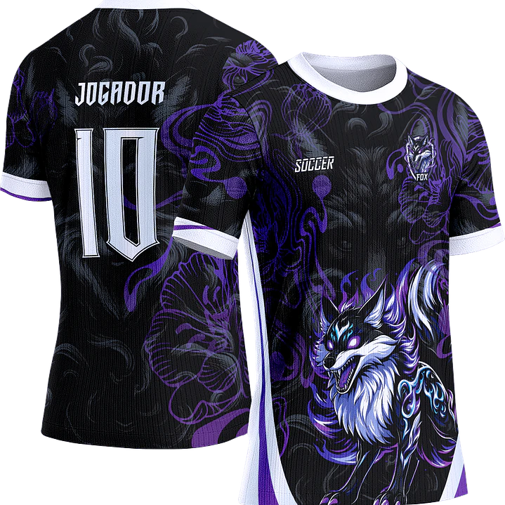 Arte Vetor Camisa Interclasse 786 Raposa Roxa 1