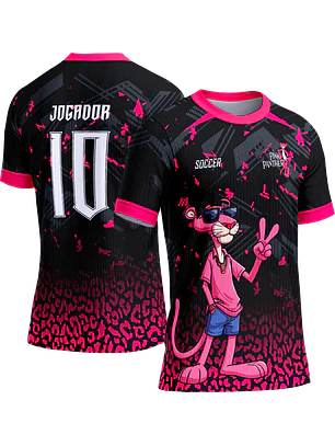 Arte Vetor Camisa Interclasse 789 Pantera Cor de Rosa