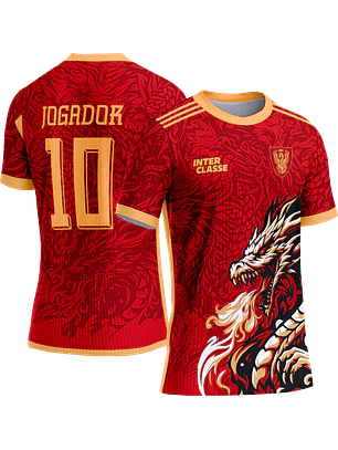 Arte Vetor Camisa Interclasse 792 Dragão Vermelho