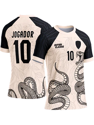 Arte Vetor Camisa Interclasse 793 Cobra Folhas