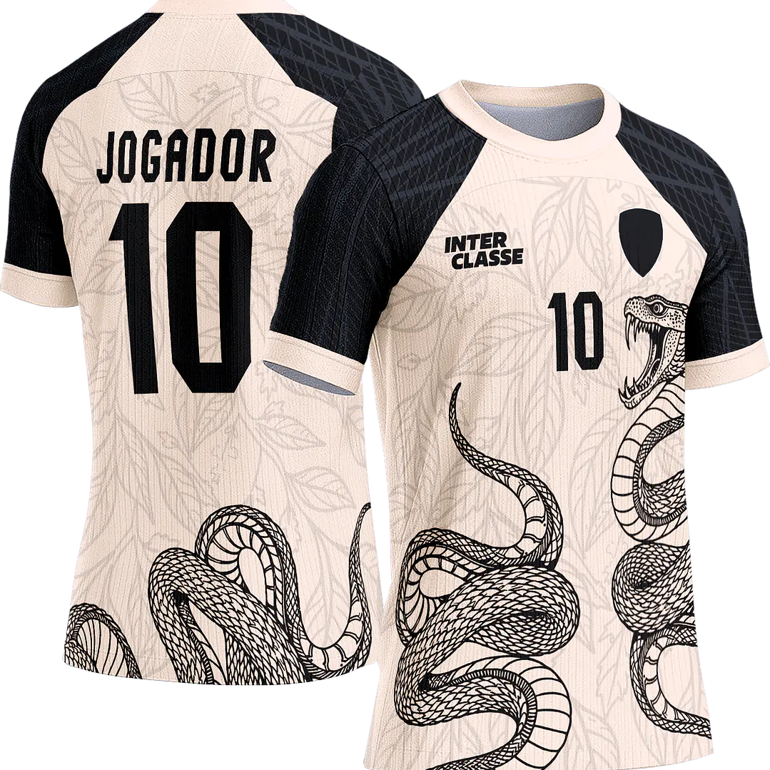 Arte Vetor Camisa Interclasse 793 Cobra Folhas 1
