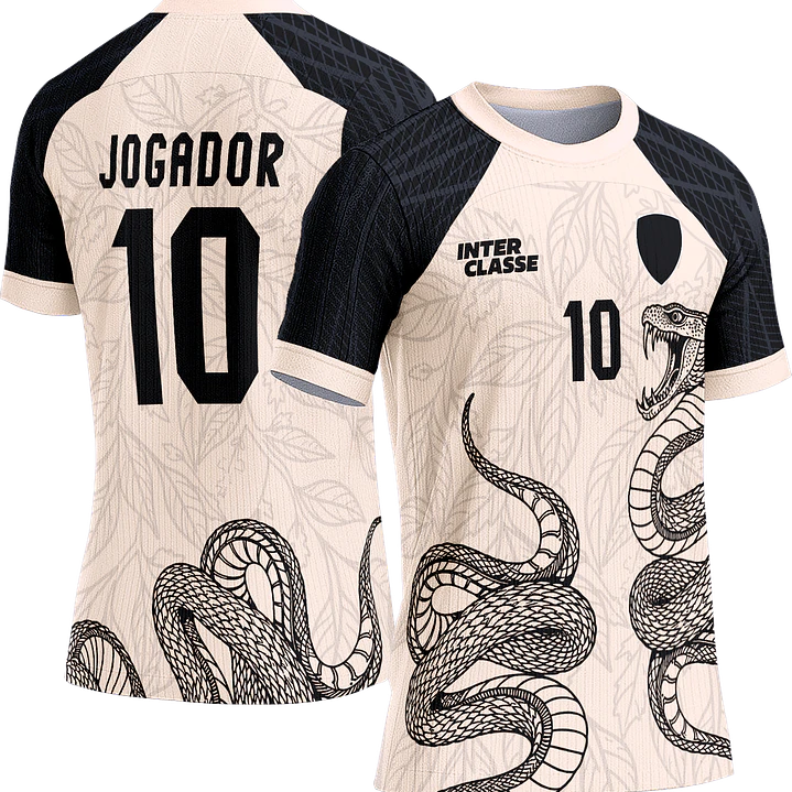 Arte Vetor Camisa Interclasse 793 Cobra Folhas 1