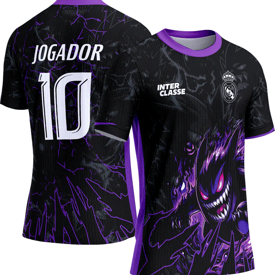 Arte Vetor Camisa Interclasse 800 Pokemon Gengar 1