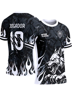 Arte Vetor Camisa Interclasse 801 Lobo Branco