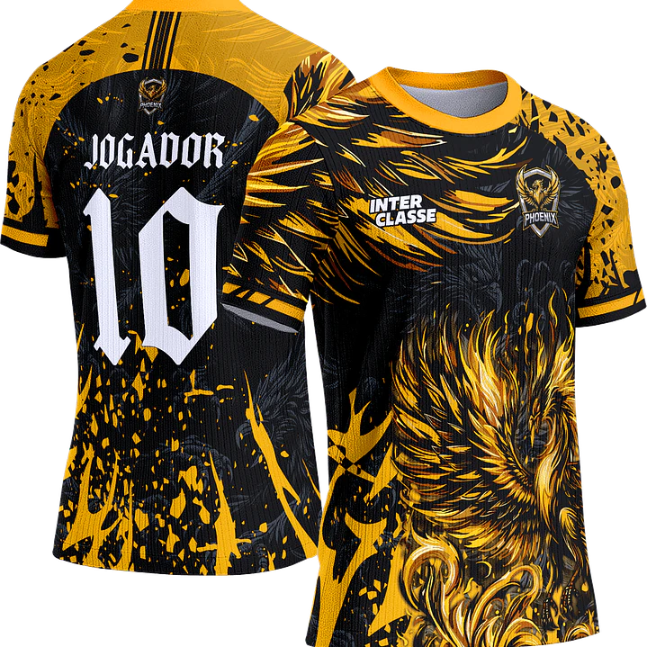 Arte Vetor Camisa Interclasse 803 Fenix Amarela 1