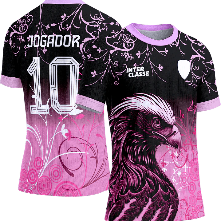 Arte Vetor Camisa Interclasse 807 Aguia Rosa 1