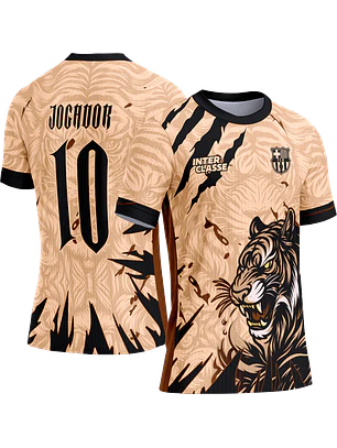 Arte Vetor Camisa Interclasse 809 Tigre Bege